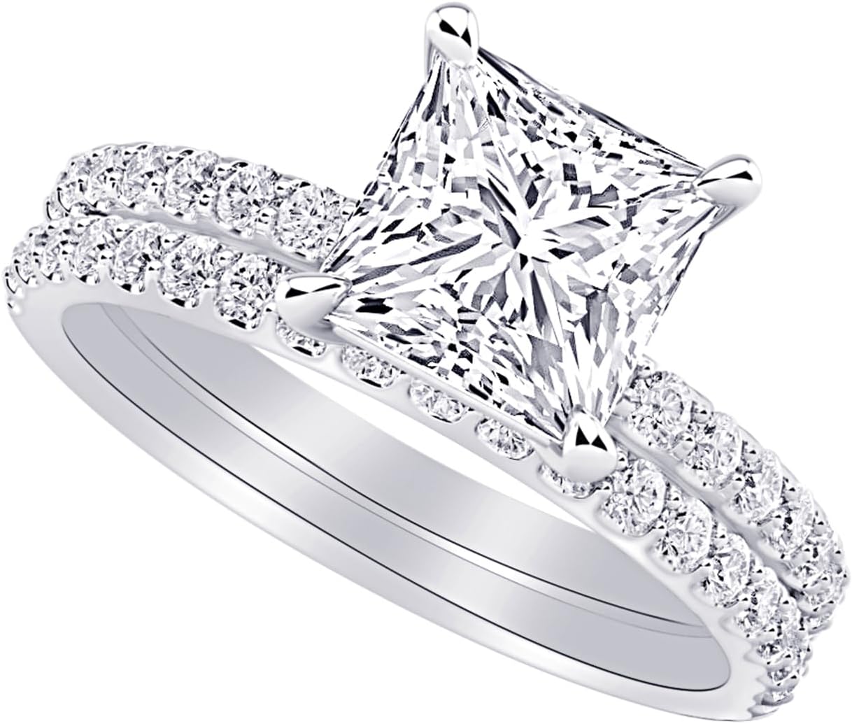 1-6 Carat Princess Diamond Wedding Set: A Sustainable Sparkle You Can’t Ignore! 1 1-6 Carat Princess Diamond Wedding Set: A Sustainable Sparkle You Can’t Ignore!