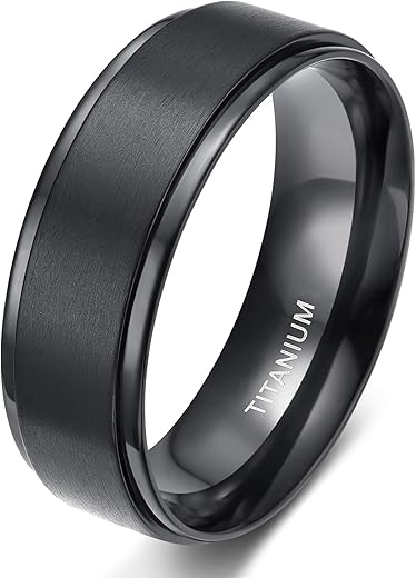 TIGRADE Black Titanium Rings: The Ultimate Wedding Band for Style and Comfort! 1 TIGRADE Black Titanium Rings: The Ultimate Wedding Band for Style and Comfort!