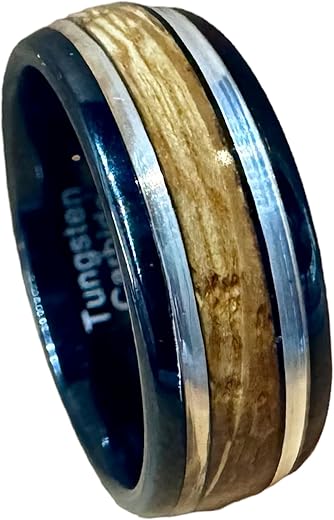 Top 8 Wooden Inlay Wedding Bands for You 1 Top 8 Wooden Inlay Wedding Bands for You