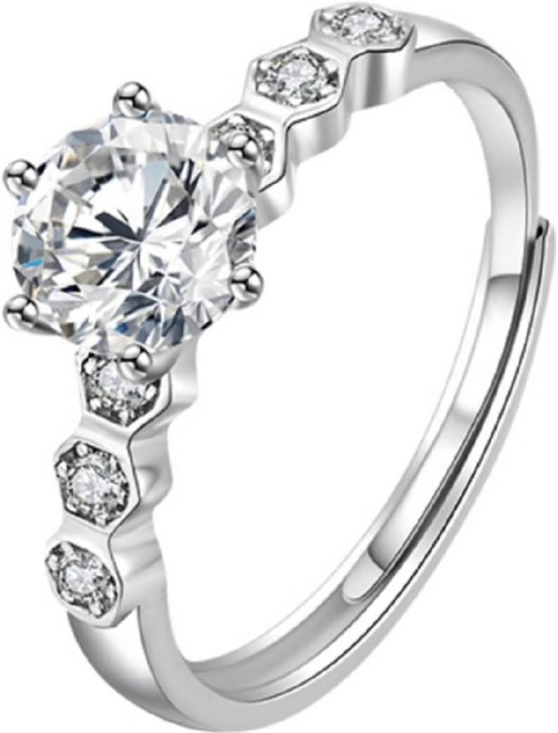 Transform Your Style with the Sterling Silver Halo Cubic Zirconia Ring! 1 Transform Your Style with the Sterling Silver Halo Cubic Zirconia Ring!