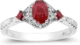 Find Your Perfect White Gold Ruby Engagement Ring