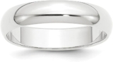 Platinum 5mm Classic Dome Wedding Band: A Timeless Treasure!