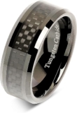 7 Stunning Black Tungsten Wedding Bands for You
