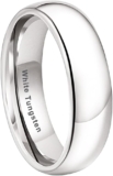 White Tungsten Rings: Your Perfect Wedding Band Awaits!